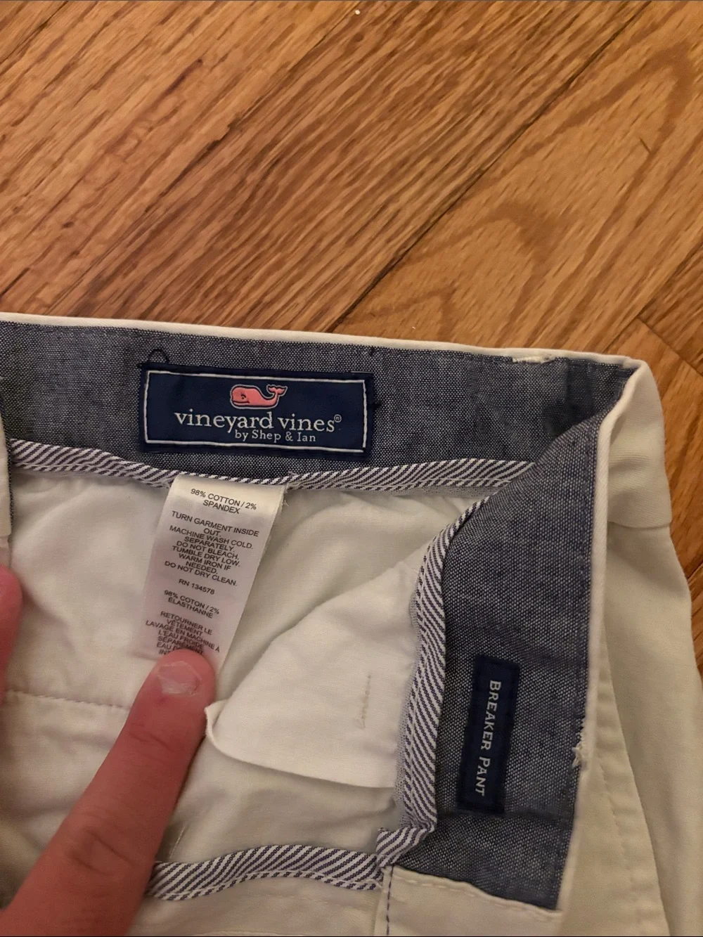 Vineyard Vines Cream Breaker Pant